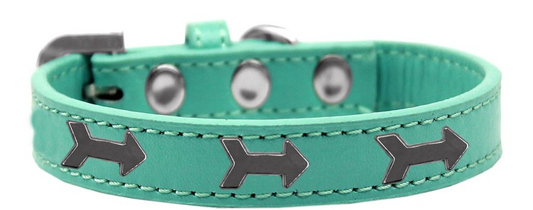 Arrows Widget Dog Collar Aqua Size 18